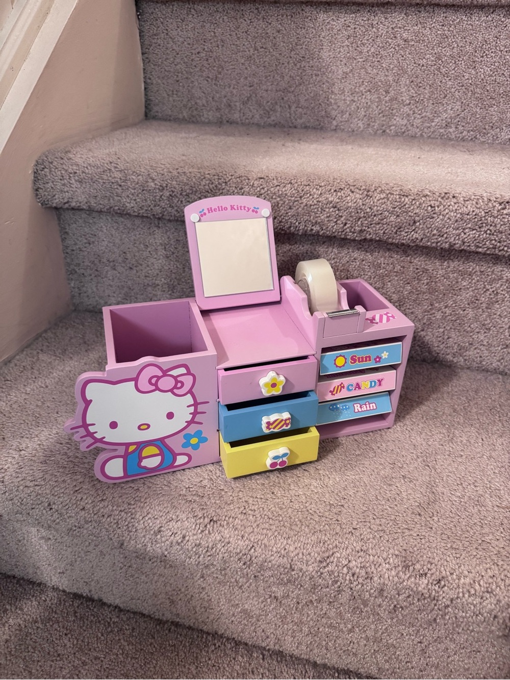 Sanrio Hello Kitty Multi-Drawer Jewelry or Stationary Organizer
